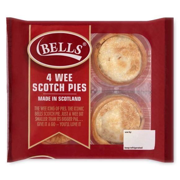 Bells 4 Wee Scotch Pies 4 Pack